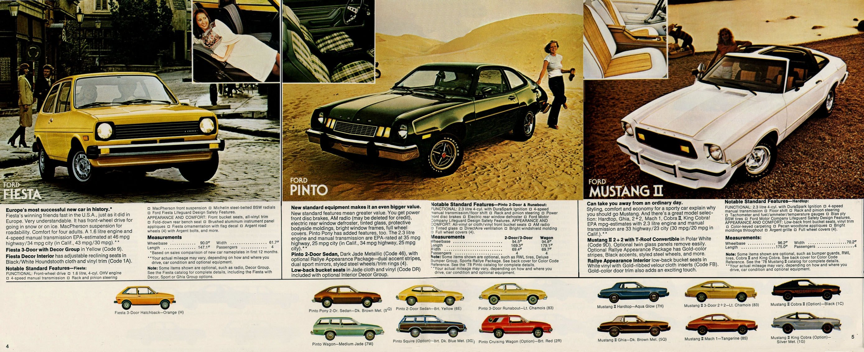 1978 Ford Model Range Foldout Page 2